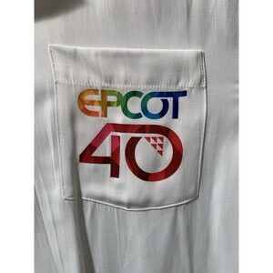 EPCOT Disney - 40th Anniversary Buttoned Lite Weight Hawaiian Shirt Adult Small